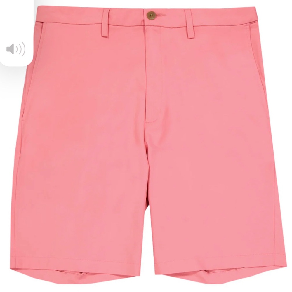 Haggar Pink Flat Front Chino Shorts Tailored Fit